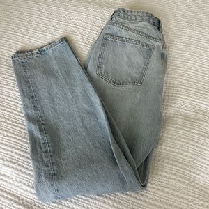 Zara high rise mom jeans